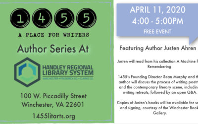 April 11 Author Series with Justen Ahren