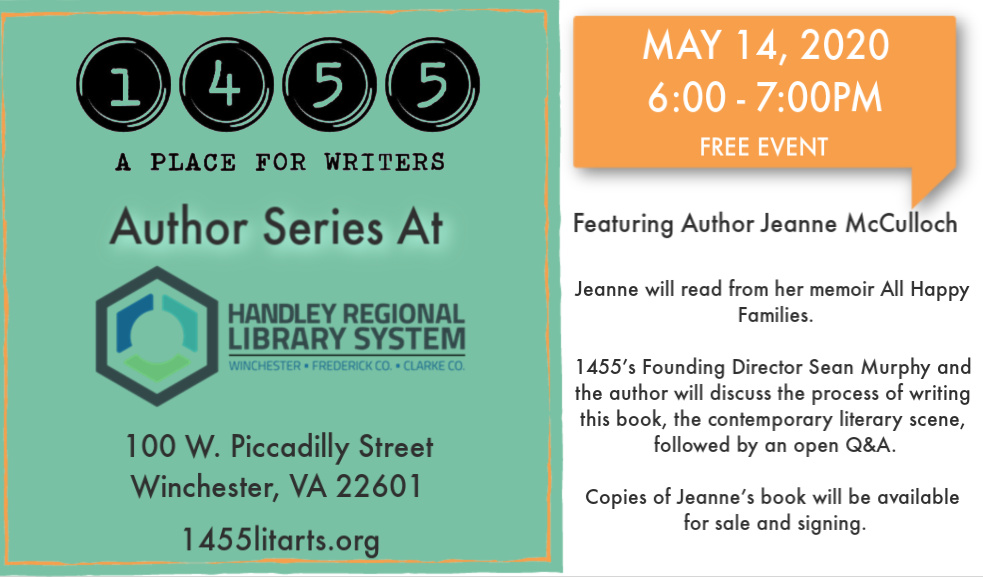 May 14 Author Series with Jeanne McCulloch