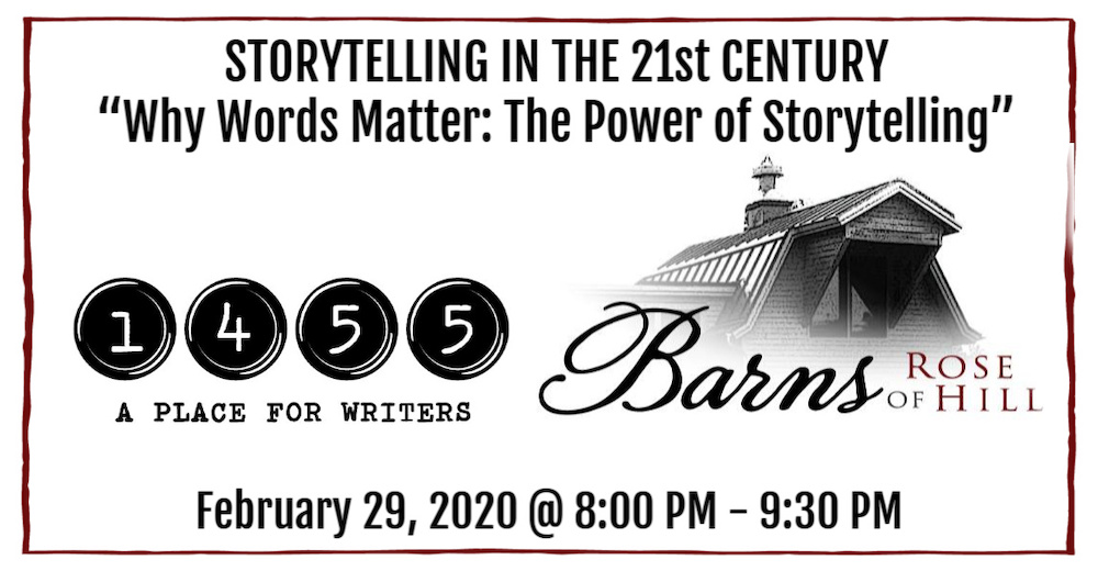 1455 Presents Series: STORYTELLING IN THE 21st CENTURY