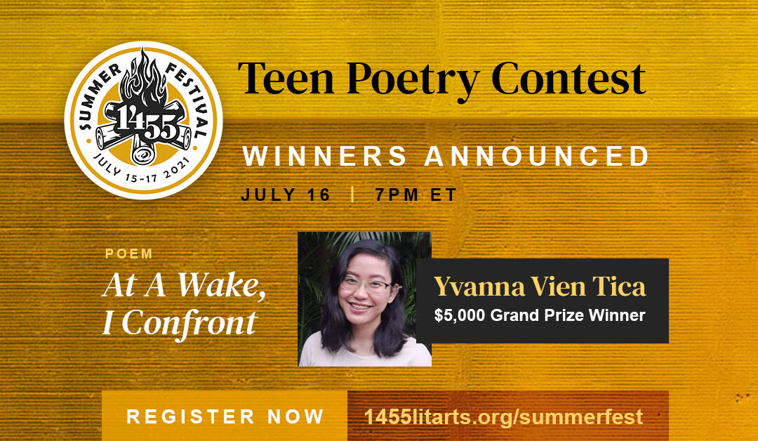 1455’S 3RD ANNUAL TEEN POETRY CONTEST WINNERS ANNOUNCED